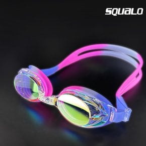 아동미러수경 어린이용 김서림 방지형 생존수영 물안경 SGL-1600M블루핑크