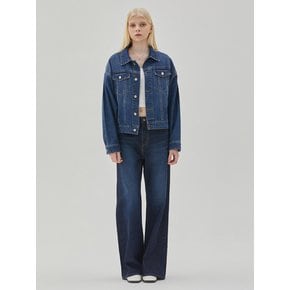 DOLMAN SLEEVE OVERSIZE DENIM JACKET INDIGO