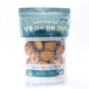 완도 냉동 자숙 전복 800g 25마리 찜 손질
