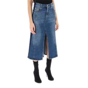 [알렉산더 맥퀸] Womens Skirt 780574 QMACL WORN WASH