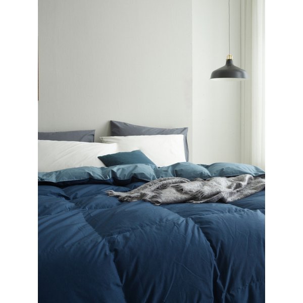 [알러지케어] 헝가리 구스  차렵이불 (여름용~한파용까지) / 네이비 - Q