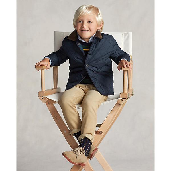 폴로 키즈 남아 2-7세 리버시블 플래드 발수 재킷(CWPOOTWB6020134400)