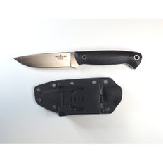 BROTHER -F010 블랙 시스 나이프 Brother Knife 플랫 그라인드 Micarta D2 60-61 HRC