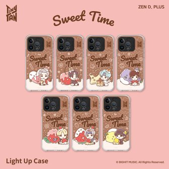 비티에스캐릭터 TinyTAN 타이니탄 폰케이스 Sweet Time 라이팅 케이스