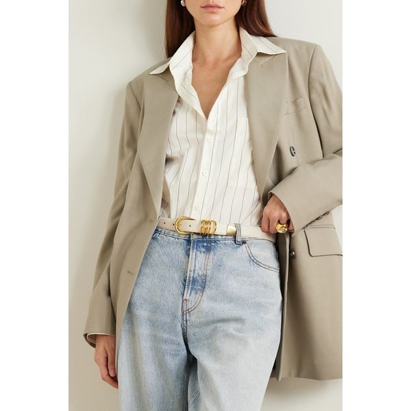 디앙슈 홀리혹 가죽 벨트 아이보리 1647597327788772