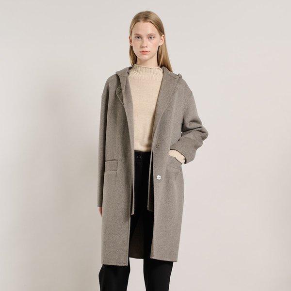 [여주점] 올앤선드리 후드 탈부착 핸드메이드 코트 A5WBH834