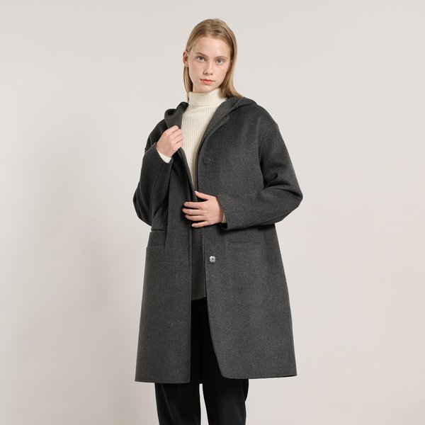 [여주점] 올앤선드리 후드 탈부착 핸드메이드 코트 A5WBH834