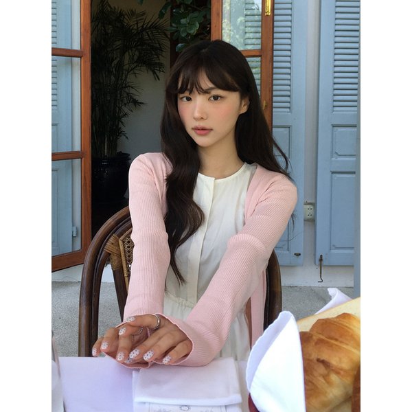 [컬러추가]V-neck Cardigan & Sleeveless Top Set_7color