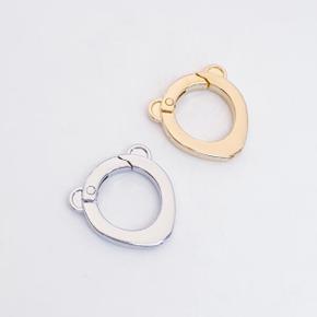 /앤쥬얼리 강아지 곰돌이 베어 귀 얼굴모양 원터치 키링 고리