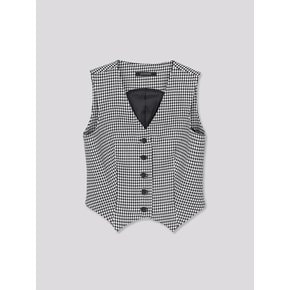 Hound Tooth Pattern Vest