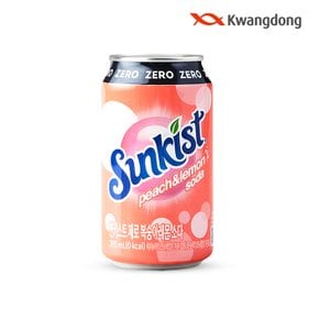 썬키스트 제로 복숭아레몬 소다 355ML 6입