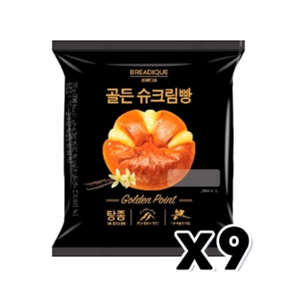  브레디크 골든슈크림빵 베이커리간식 98g x 9개