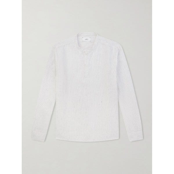 미스터 피 그랜드드 칼라 핀스트라이프 리넨 셔츠 46376663163041145