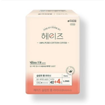 신세계 규격 미래생활 헤이즈 슬 림핏 롱라이너 40+4개입