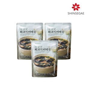 [피코크] 정갈한 소고기 미역국 500g x 3팩