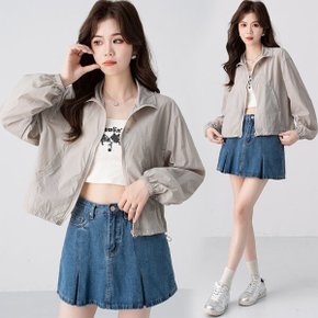 파스텔 아노락 다운 스트링 바람막이 집업 점퍼 잠바 여름 자켓 비치 수영복 봄 가을 아우터