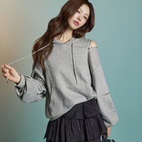 E3944 지퍼 투웨이 후드 탑
