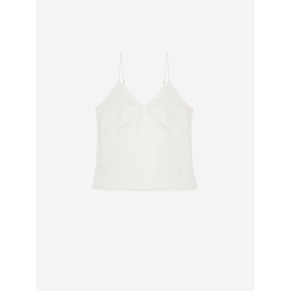 TENCEL MONO SLIP TOP - WHITE