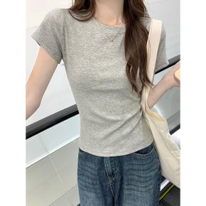 3color 심플 라운드 기본 코튼 티셔츠_P366023134