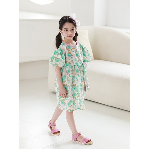 수채화 원피스_핑크