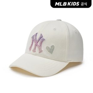 MLB키즈 (공식)24SS 베이직 스톤캡 NY (White) 7FCP4404N-50WHS