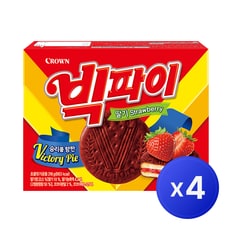 크라운 빅파이딸기 216g (12봉입) x6개