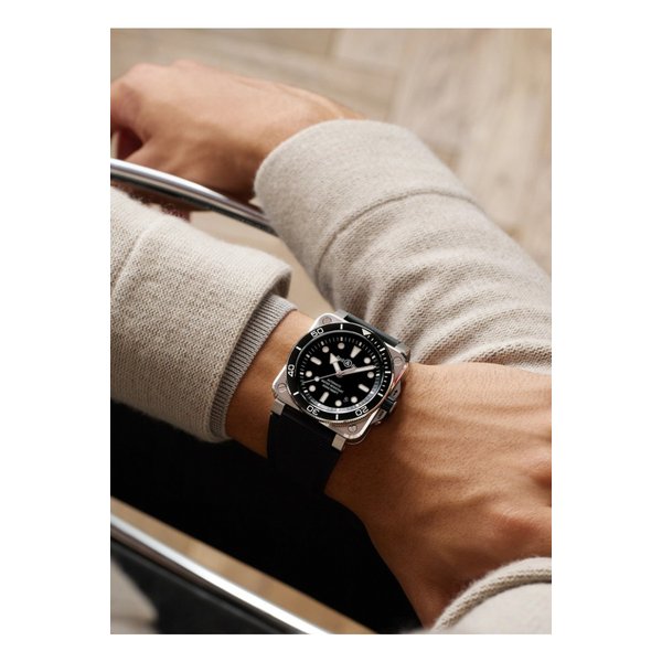 벨앤로스 BR 03 다이버 오토매틱 스테인리스 스틸 고무 42mm 시계 46376663162921243
