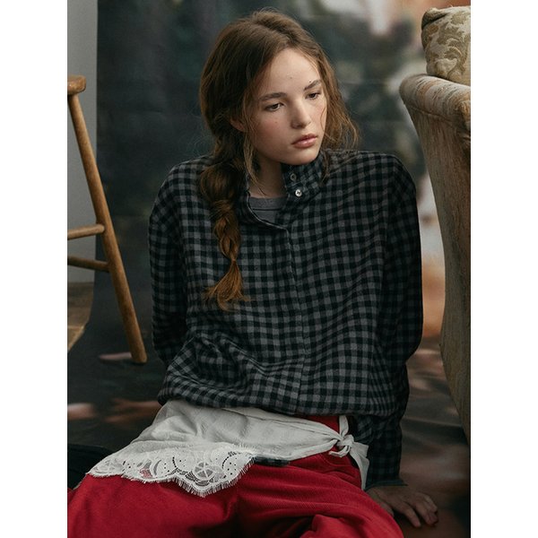 high neck hidden shirt (smoke check)