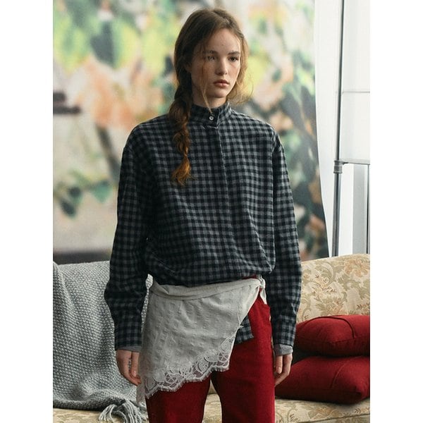 high neck hidden shirt (smoke check)