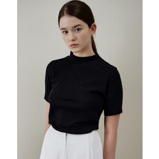 HALF NECK POLA TEE BLACK 하프 넥 폴라 티 블랙