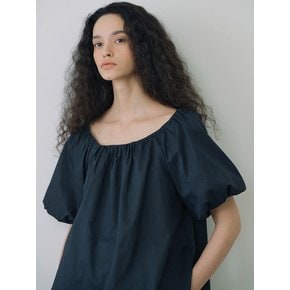 VOLUME SLEEVE BLOUSE (2COLORS)