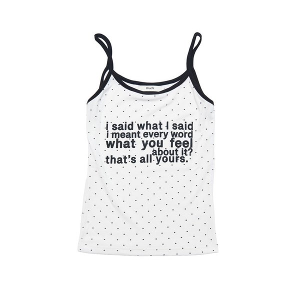 i said what I said Sleeveless (WHITE)