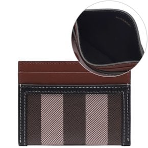 23FW 여성 체크 투톤 카드지갑 (8062301 DARK BIRCH BROWN 23F)