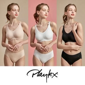 플레이텍스 [Playtex] 플레이텍스 노와이어 골프브라팬티 6종 [아이보리+베이지+블랙] PXW3N010304_T