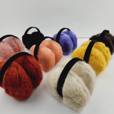 국산 페아크 퍼 귀마개  직선 접이식  Holderable Ear Muff 패션 귀마개   2221