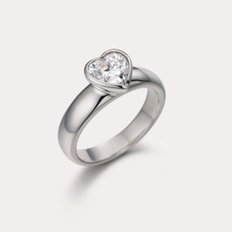 Heart-cut Bazel Bold Ring SJRB106RWW110