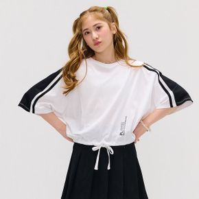 여아 어깨 절개 가오리 반팔 T shirt_P362805905