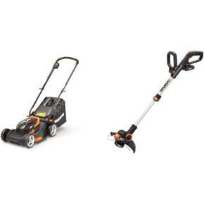 영국 웍스 잔디깎는기계 WORX WG743E.1 36V 40V Max Cordless 40cm Lawn Mower Dual x2 4.0Ah Ba