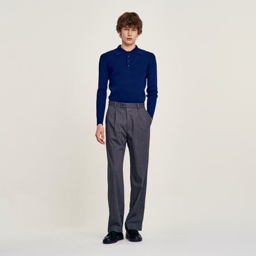 산드로옴므 [SANDRO HOMME] 핀턱 스트레이트 팬츠 SH25M5MRA0195
