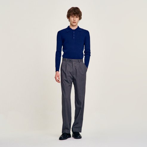 산드로옴므 [SANDRO HOMME] 핀턱 스트레이트 팬츠 SH25M5MRA0195