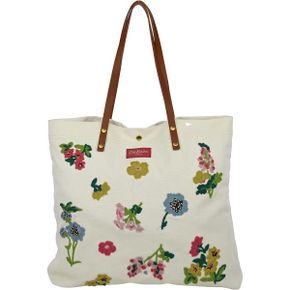 영국 캐스키드슨 토트백 Cath Kidston Canvas Poppered Tote / Perfect Shopper Bag Embroidered