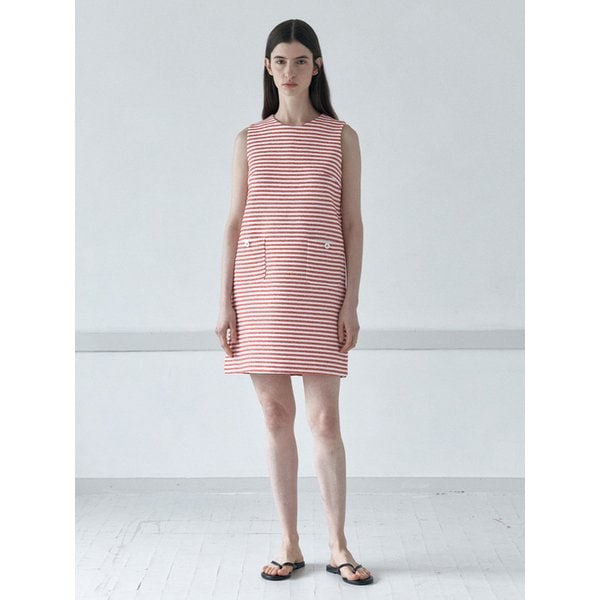 stripe  dress_red