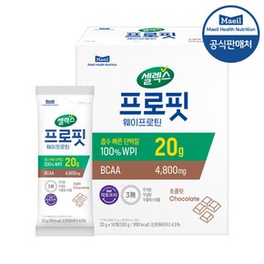 프로핏  웨이프로틴 스틱 초코맛 33g 10포 1박스/단백질보충제