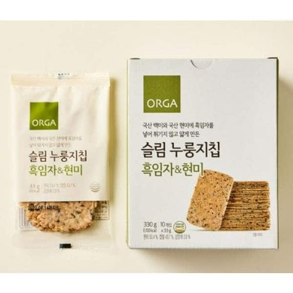 [NEO택배]올가 누룽지칩 흑임자현미 330g