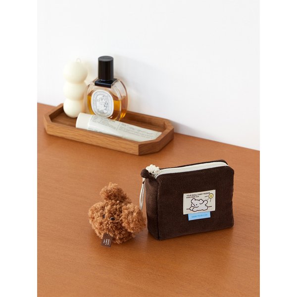 코이 코듀로이 미니 파우치