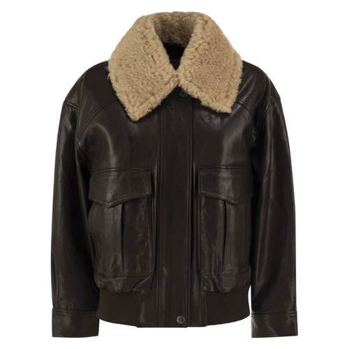 막스마라 위크엔드 여성 레더 자켓 FW26 2625446012600 001
