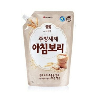 신세계 규격 LG  자연퐁 아침보리 주방세제 1200ml 리필