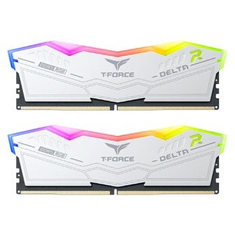 아이코다 팀그룹 T-Force DDR5 96GB PC5-54400 CL36 Delta RGB 패키지 메모리 화이트 (48Gx2)