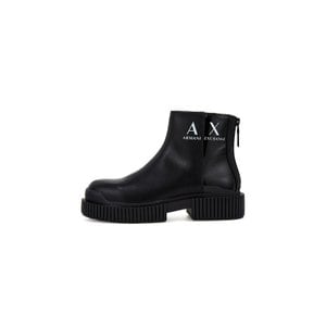 ARMANI EXCHANGE 여성 패턴 플랫폼 지퍼 레더 부츠 A423375501000