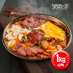 족발야시장 더 푸짐한 부대찌개 1kgX2팩